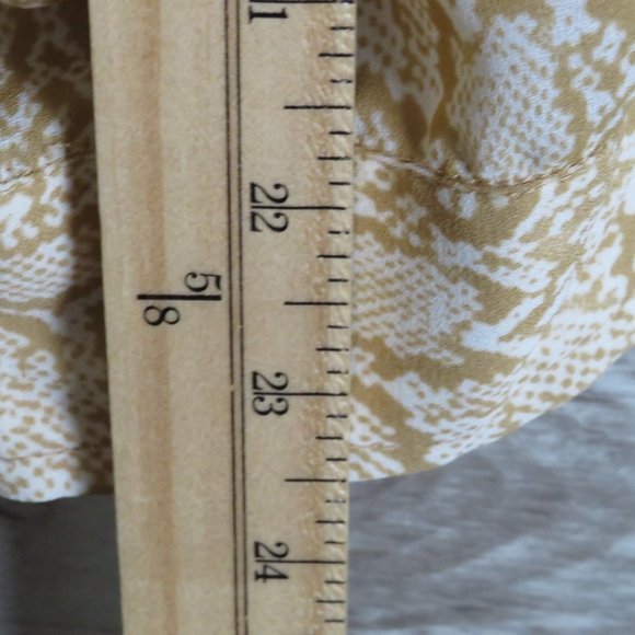 Donizetti* Women's Long Sleeve Button Down Curved Hem Snake Print Blouse~Size 14 - Picture 8 of 9